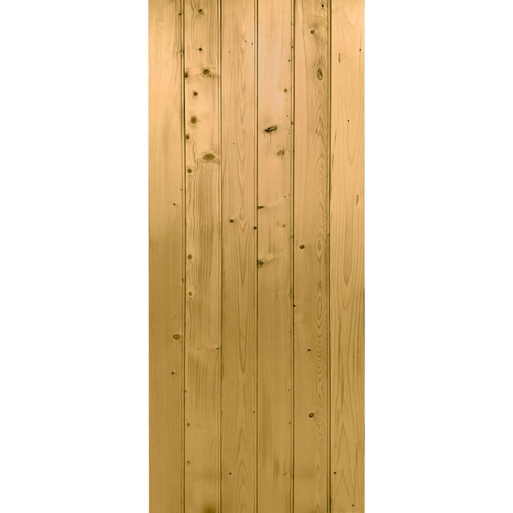 Product solid pine barn door detail with horizontal ledges