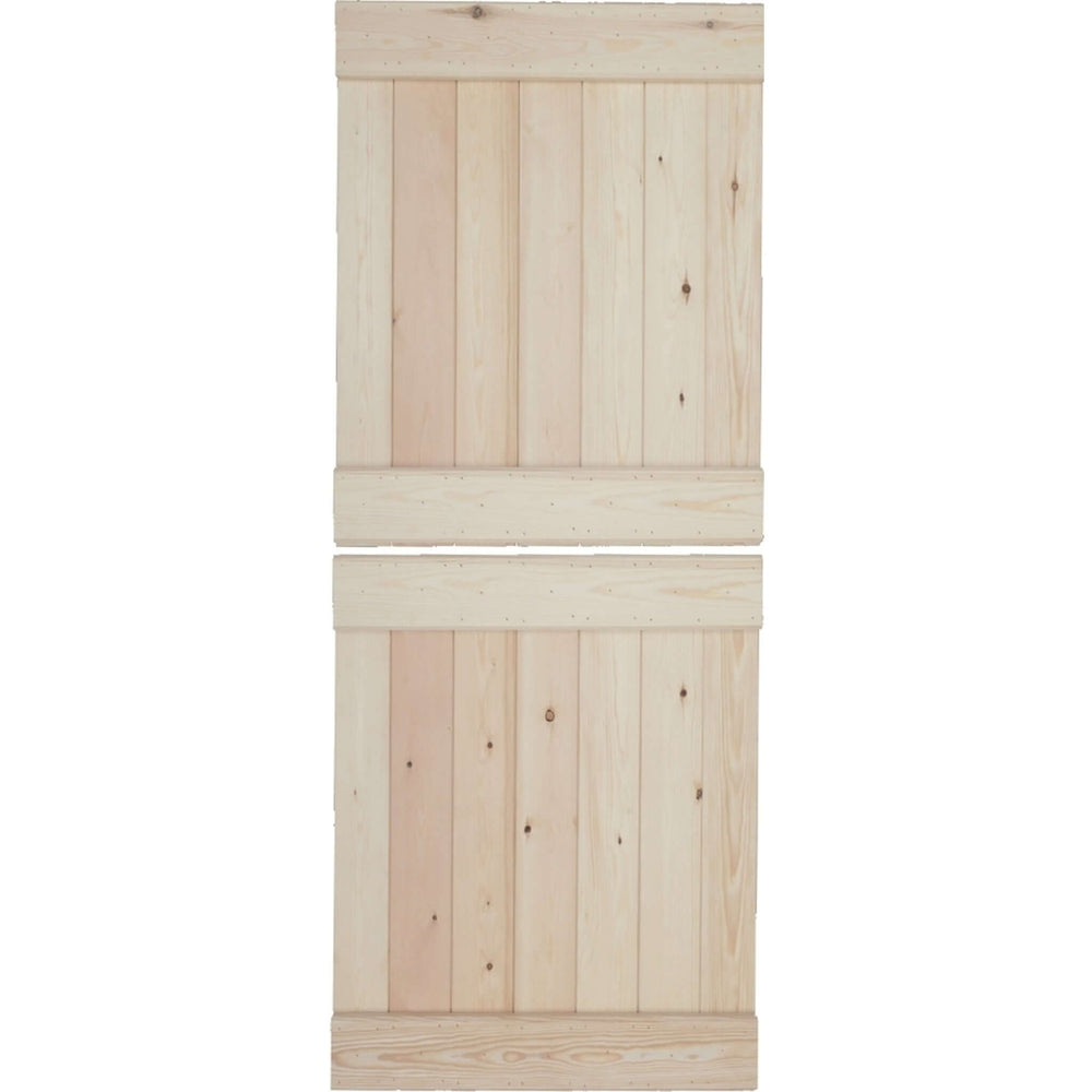 Product solid pine V groove internal stable door with two split panels