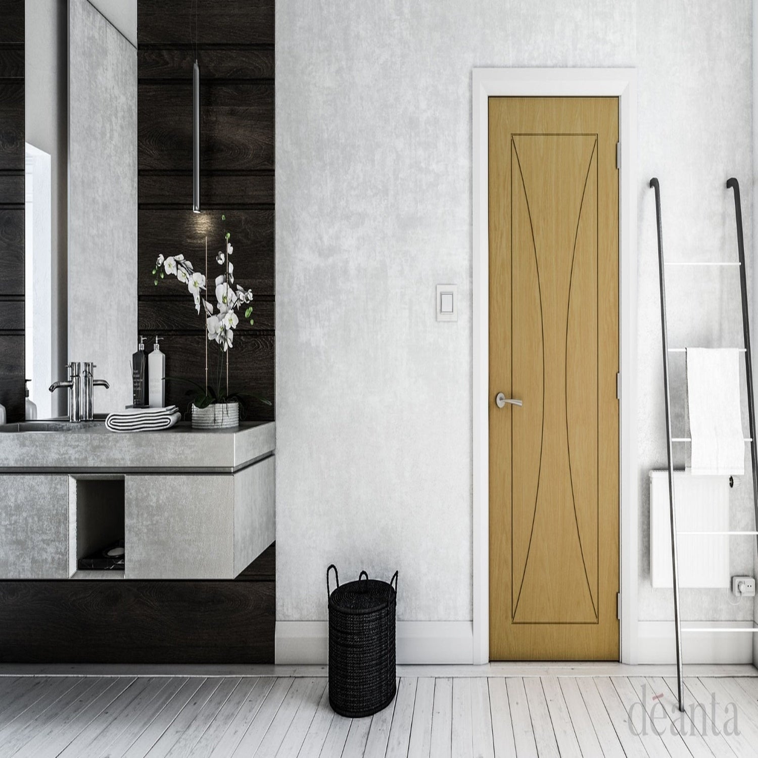 Sorrento Prefinished Oak Door - Lifestyle Image 1