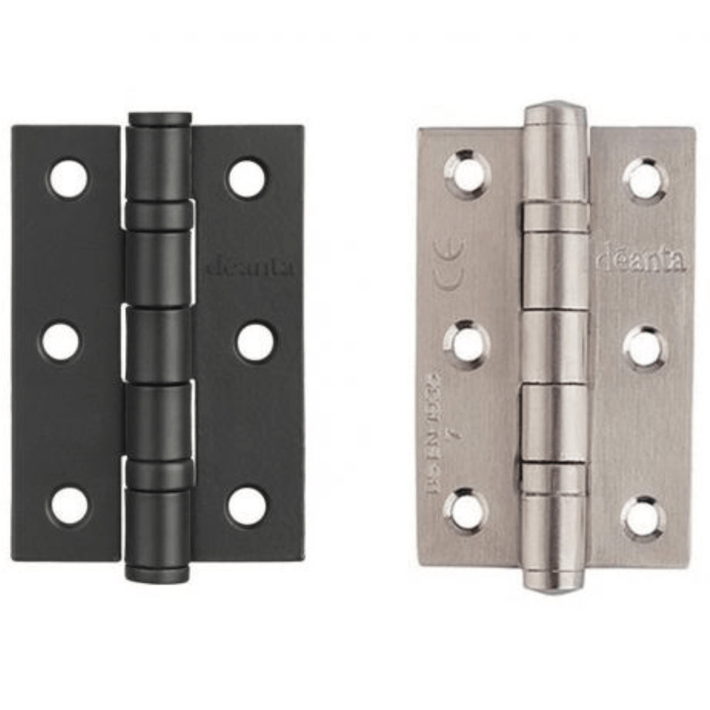 Product square hinge pair with countersunk screw holes
