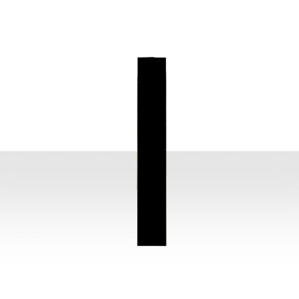 Graphic square edge skirting board profile silhouette on a plain background