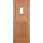 Stable 1L Clear Glazed Hardwood External Door - Main Product Image