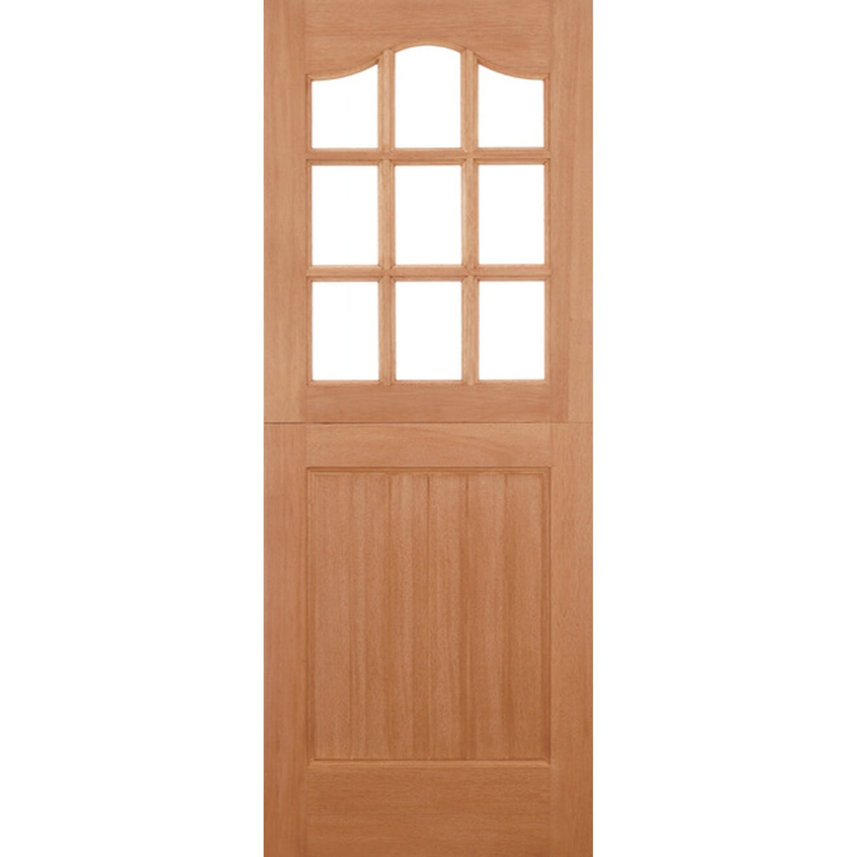 Stable 9L Clear Glazed Hardwood External Door - Main Product Image