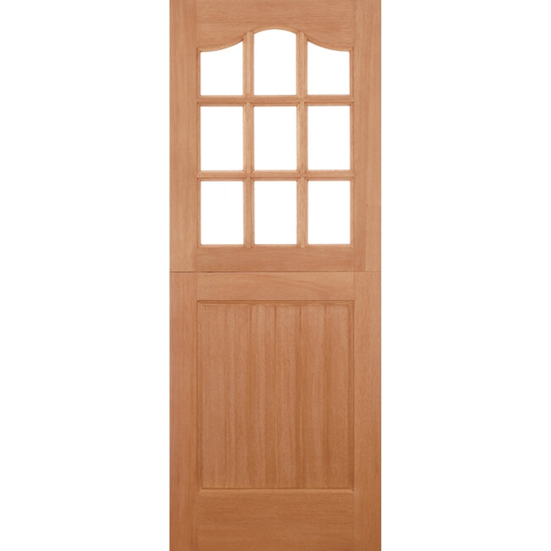 Stable 9L Clear Glazed Hardwood External Door - Main Product Image
