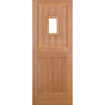 Stable Straight Top Unglazed 1L Hardwood External Door - Main Product Image