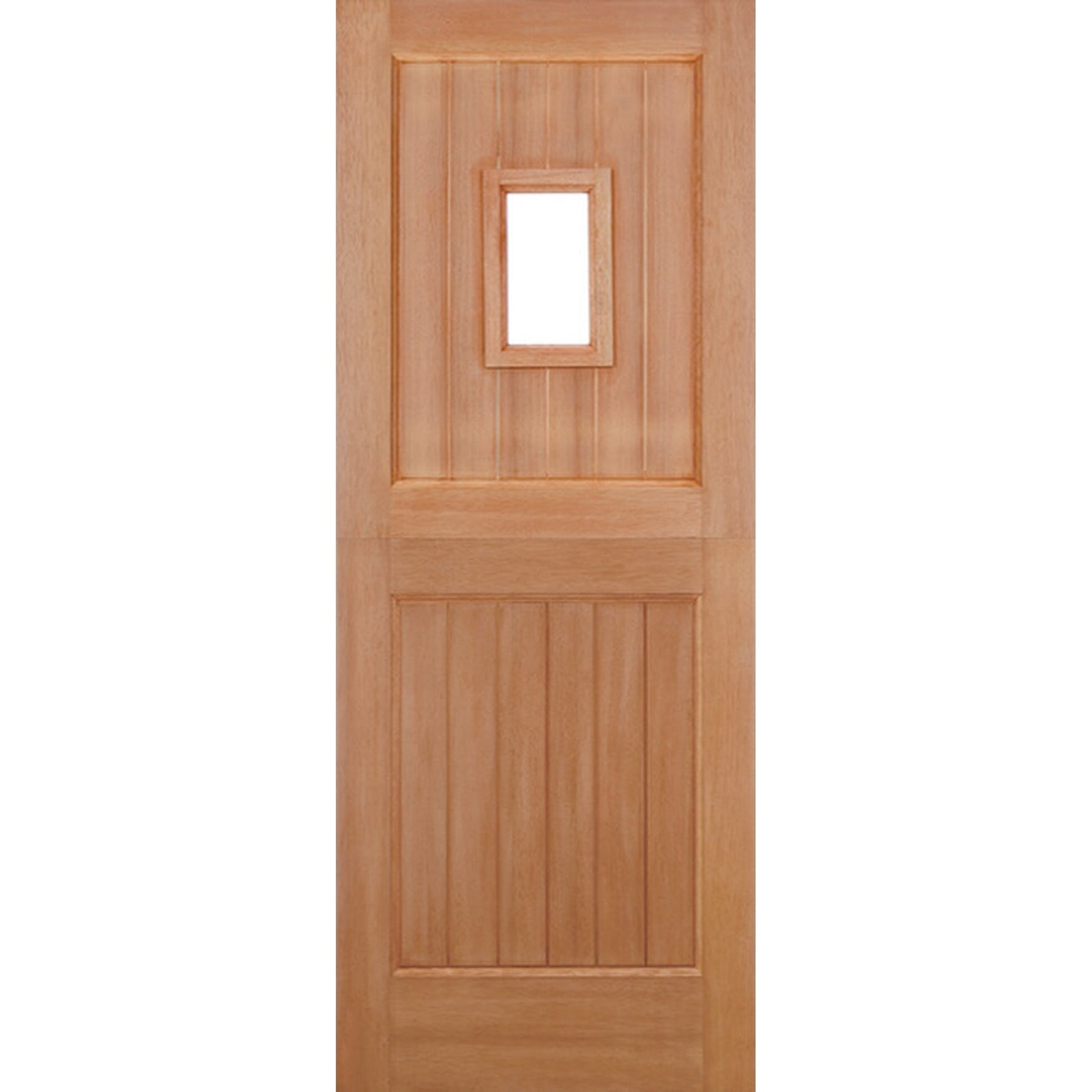 Stable Straight Top Unglazed 1L Hardwood External Door - Main Product Image