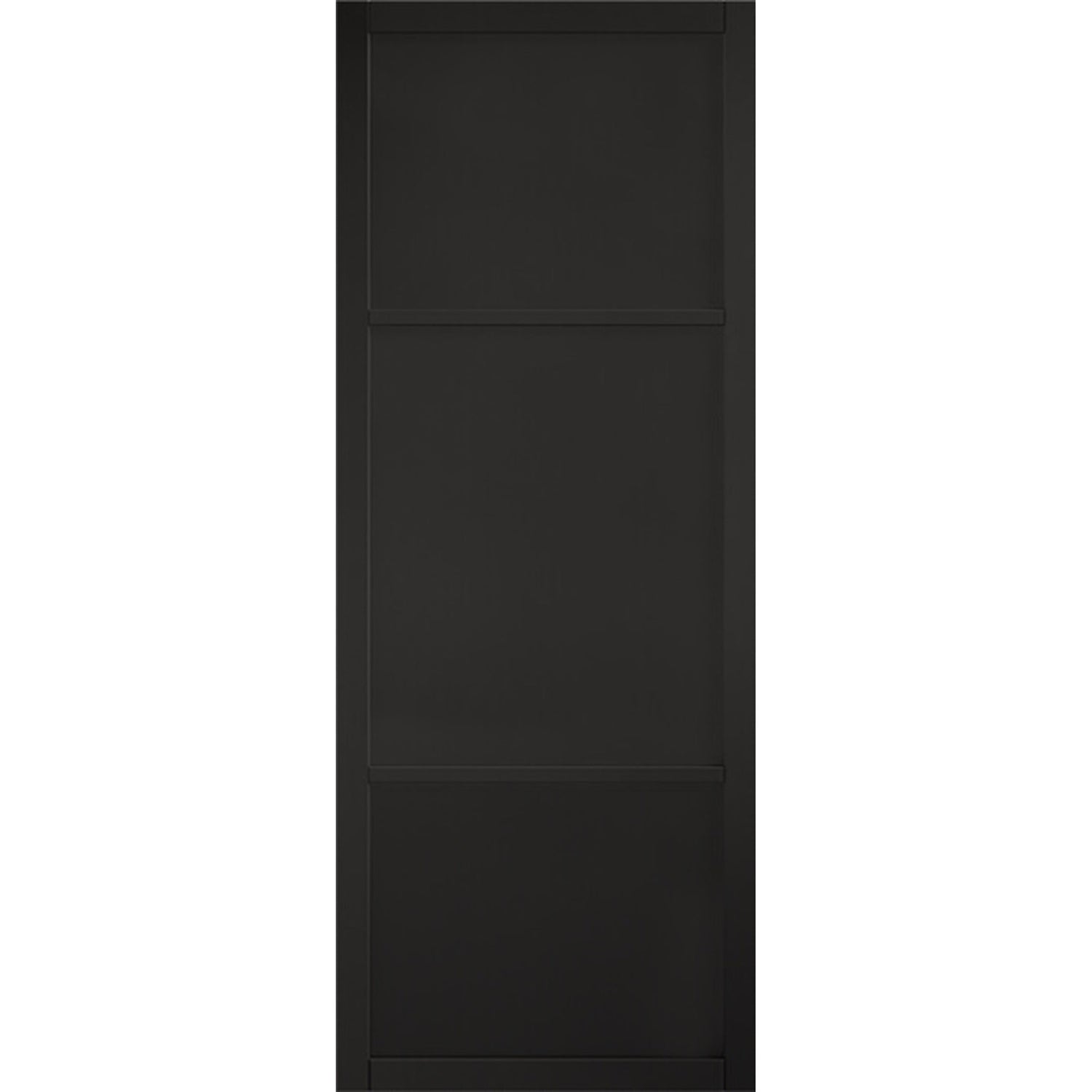 Sutton Black Prefinished 3 Panel Internal Door - Main Product Image