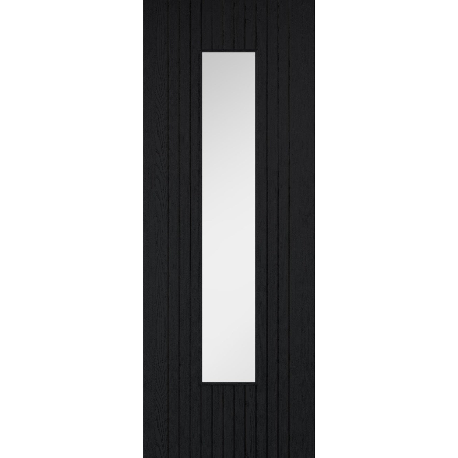 Sydney Black Prefinished Laminate Glazed Door - Main Product Image