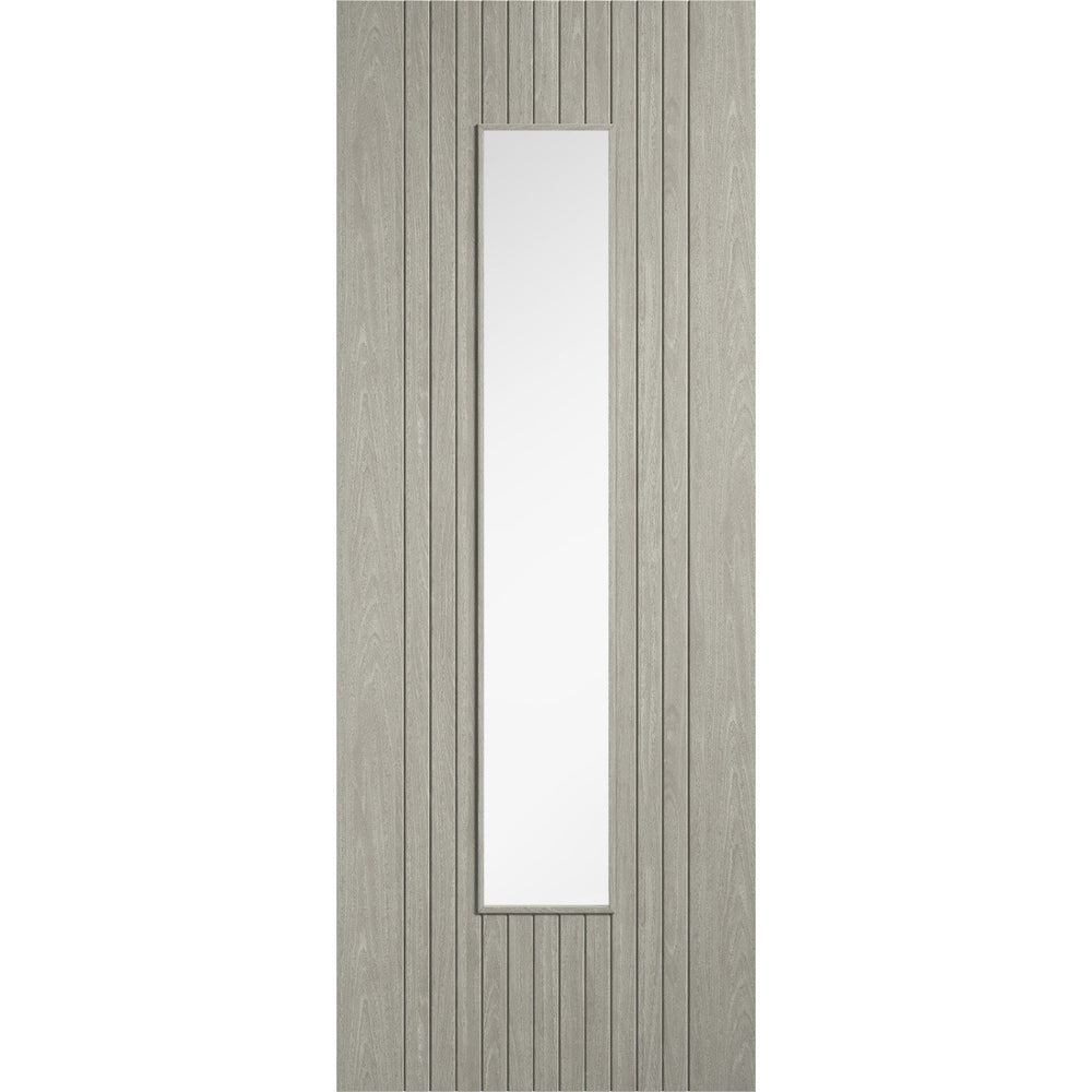 Product Sydney light grey prefinished laminate glazed internal door