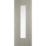 Sydney Light Grey Prefinished Laminate Glazed Door - Main Product Image