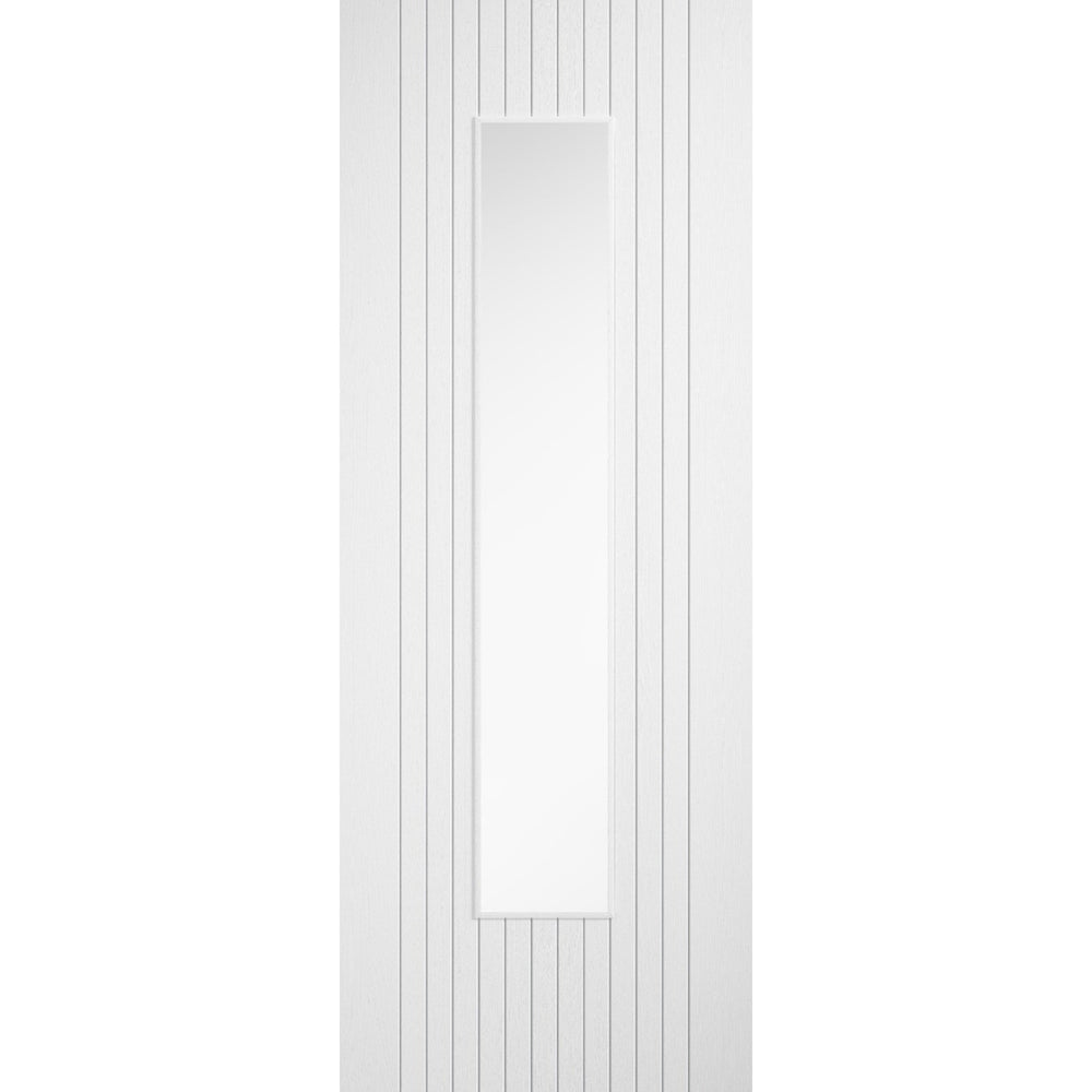 Product Sydney white prefinished laminate glazed internal door