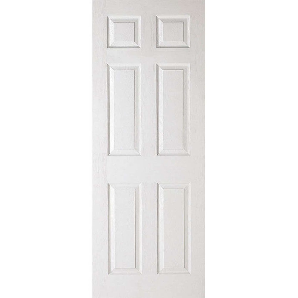 Product textured six panel white moulded FD30 internal fire door