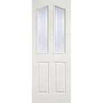 Textured Mayfair White Moulded Glazed Internal Door - Main Product Image