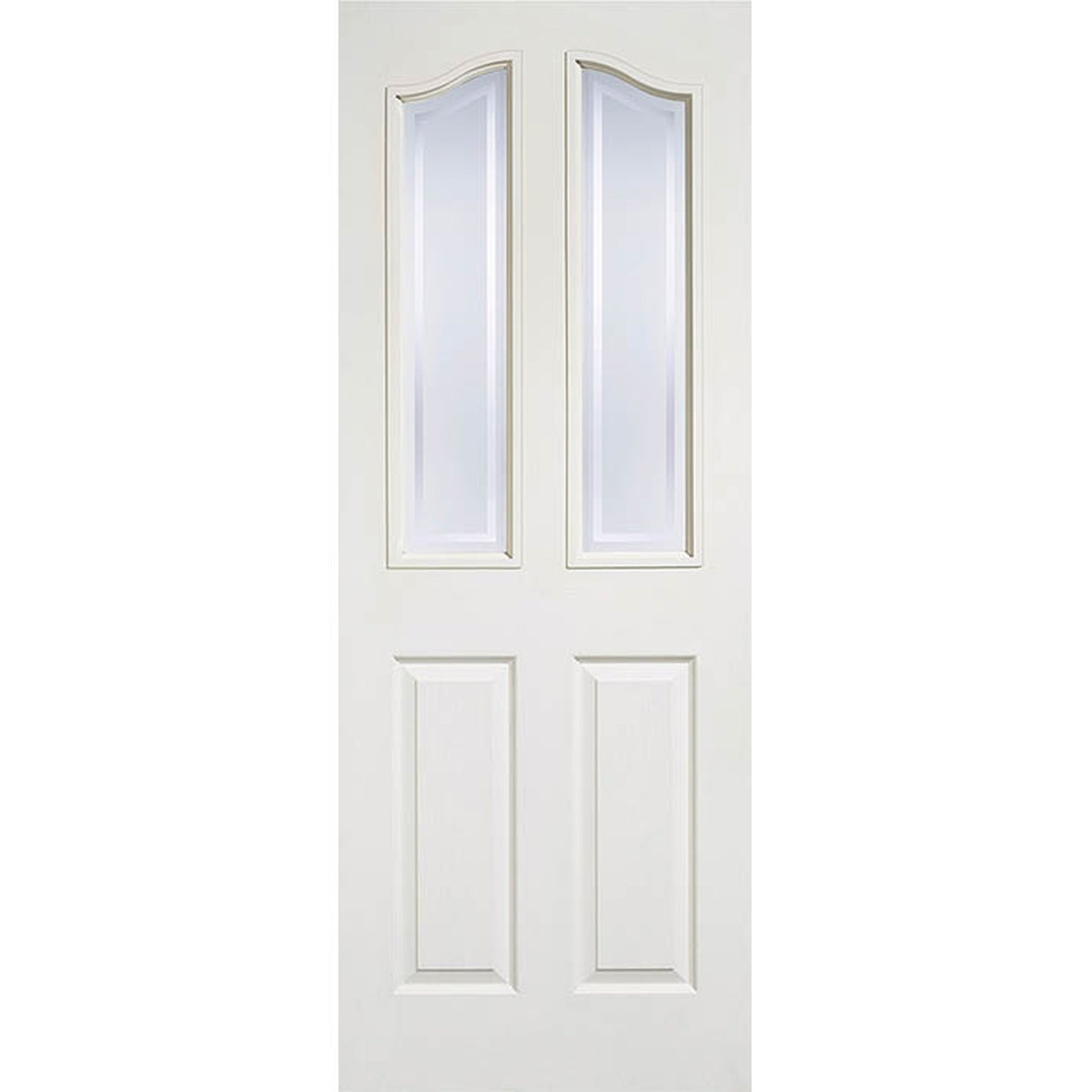 Textured Mayfair White Moulded Glazed Internal Door - Main Product Image