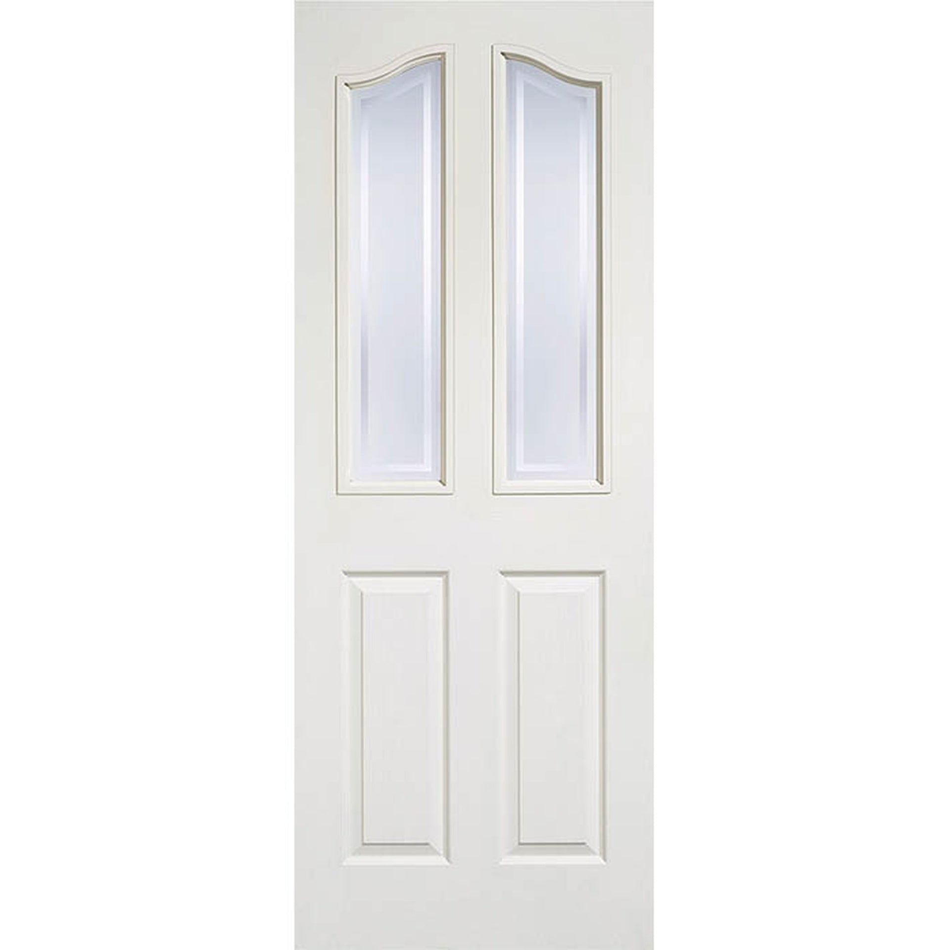 Textured Mayfair White Moulded Glazed Internal Door - Main Product Image