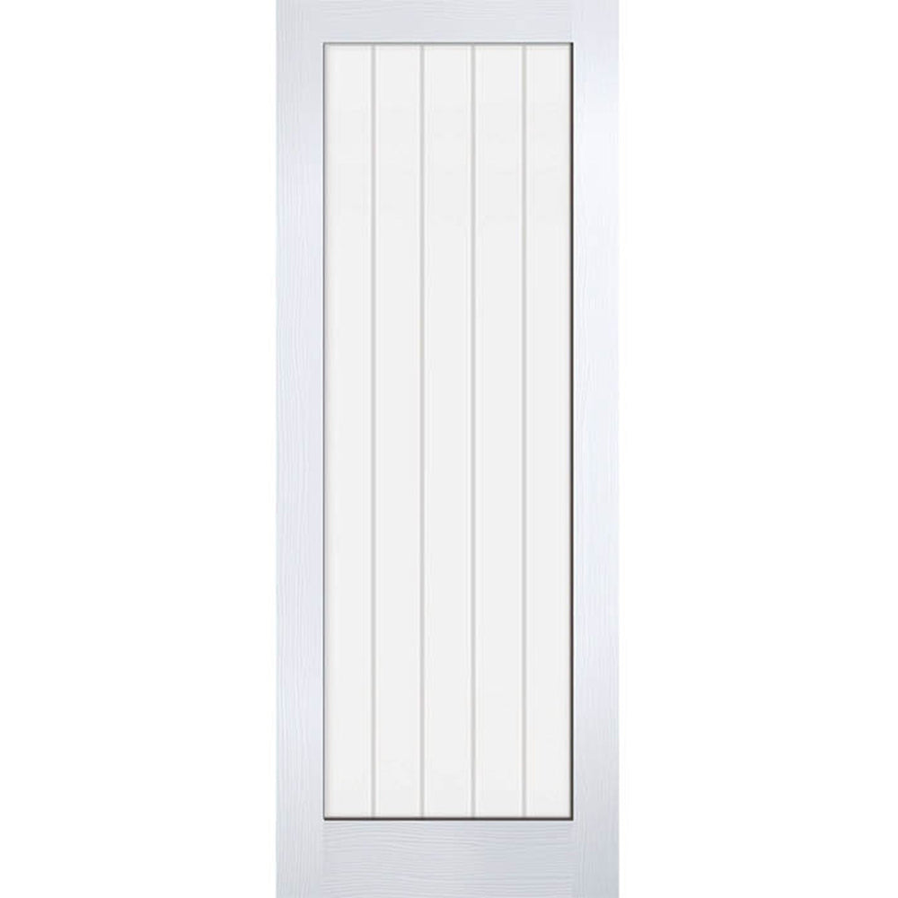 Product textured vertical one-light white moulded internal door