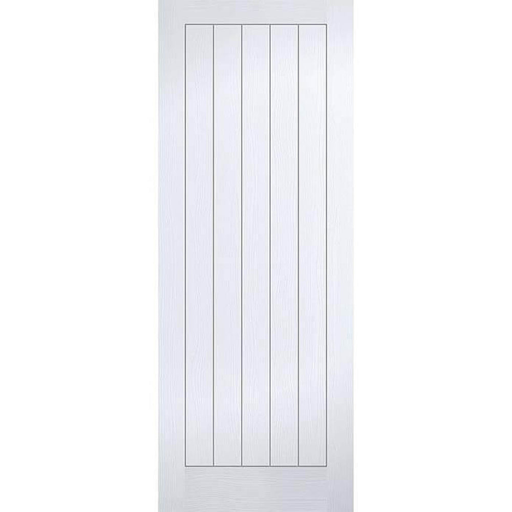 Product textured vertical 5 panel white moulded FD30 internal fire door