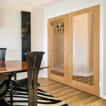 Thames 1 Light Prefinished Oak Internal Door - Lifestyle Image 2