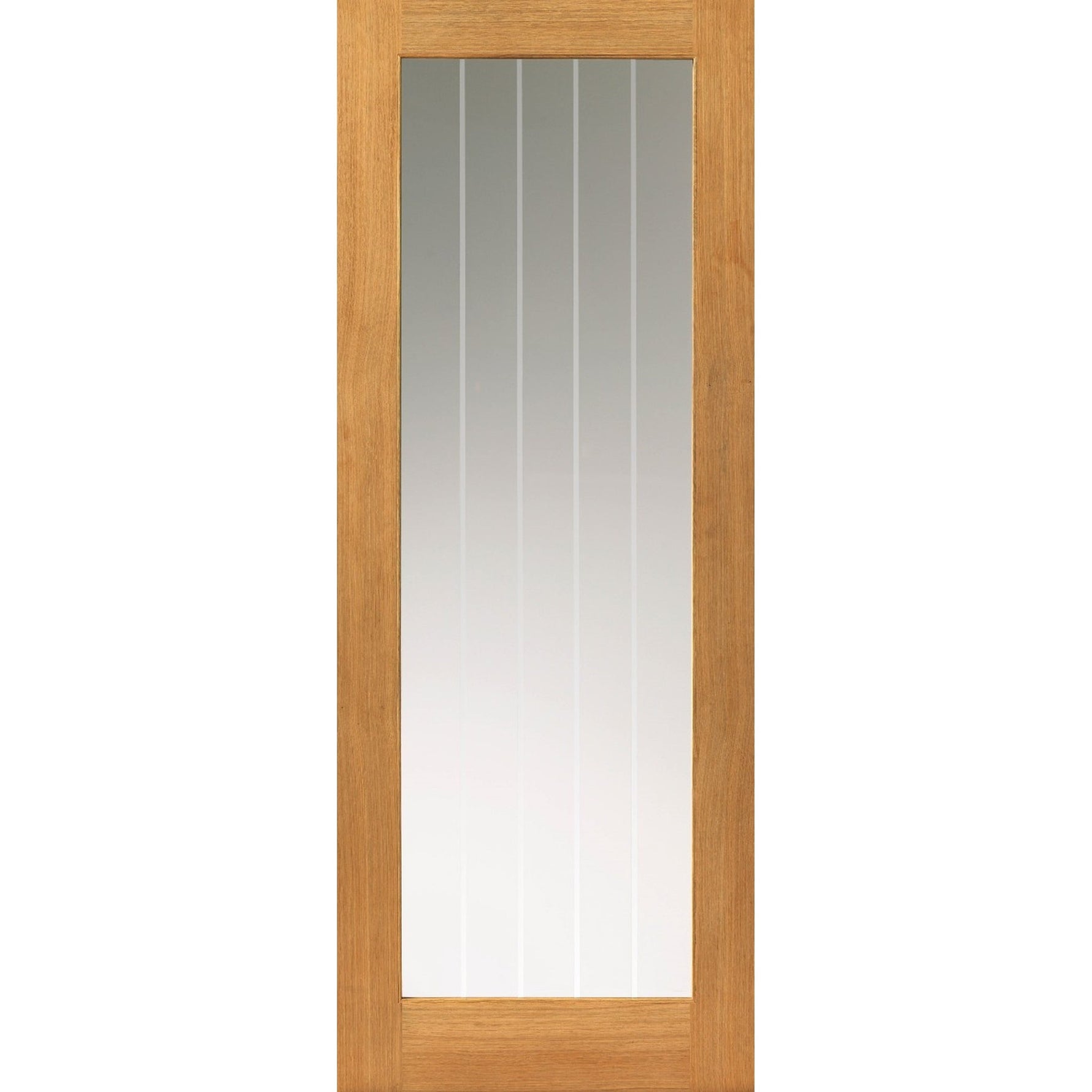 Thames 1 Light Prefinished Oak Internal Door - Main Product Image