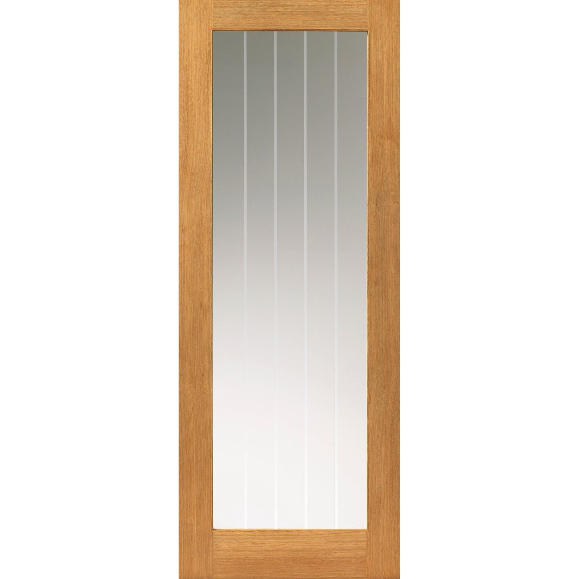Thames 1 Light Prefinished Oak Internal Door - Main Product Image