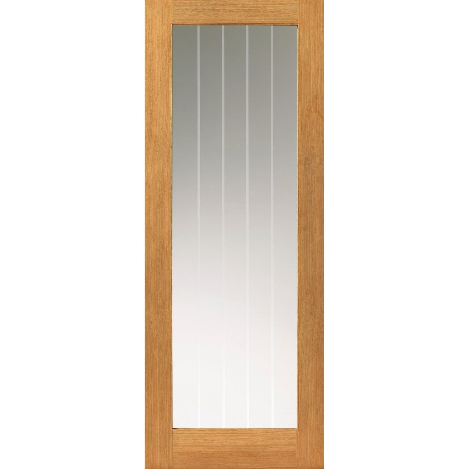 Thames 1 Light Prefinished Oak Internal Door - Main Product Image