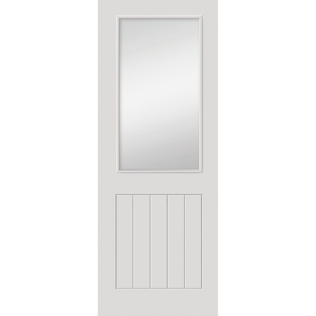 Thames White Primed Half Light Glazed Internal Door - Main Product Image