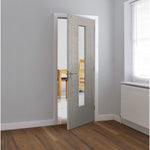 Tigris Lava Glazed Light Grey Laminate Internal Door - Lifestyle Image 1