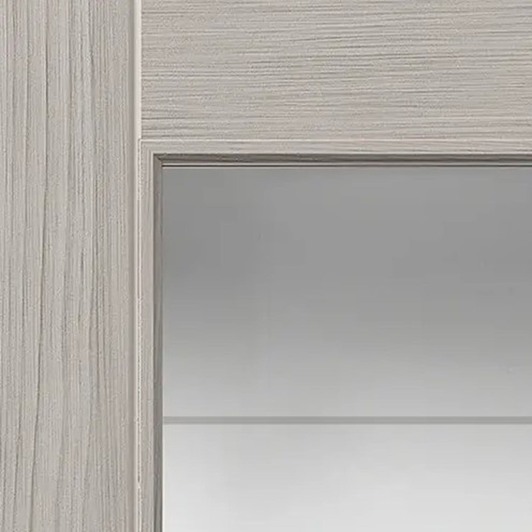 Tigris Light Grey Full Glazed Laminate Internal Door - Lifestyle Image 2
