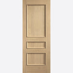 Toledo 3 Panel Prefinished Oak Door - Main Product Image