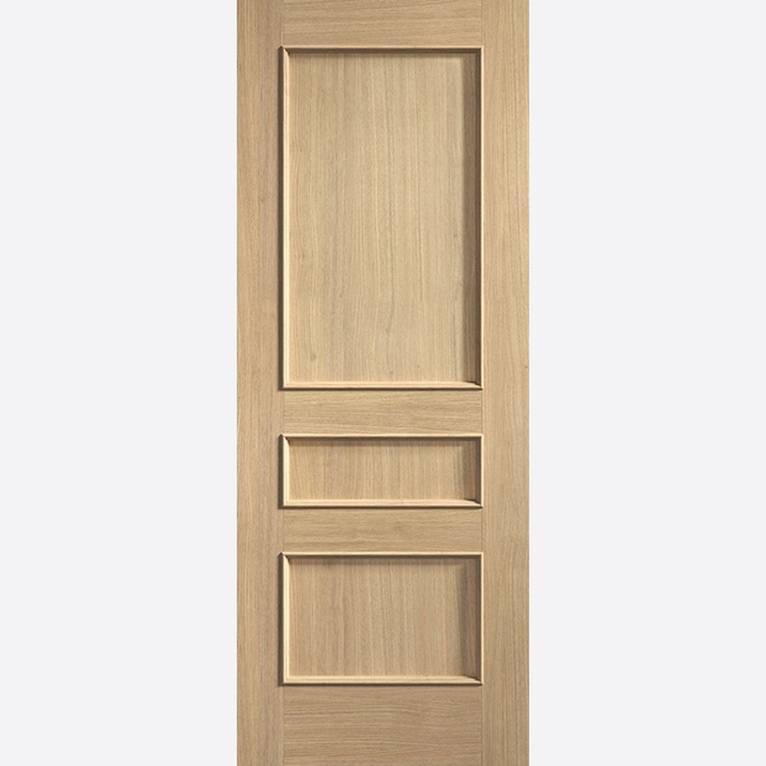 Toledo 3 Panel Prefinished Oak Fire Door - Main Product Image