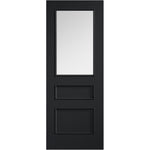 Toledo Black Prefinished Clear Glazed Door - Main Product Image