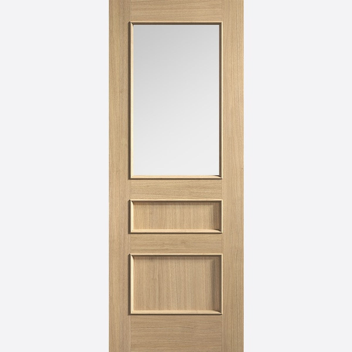 Toledo Prefinished Oak Clear Glazed Door - Main Product Image