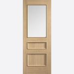 Toledo Prefinished Oak Clear Glazed Door - Main Product Image