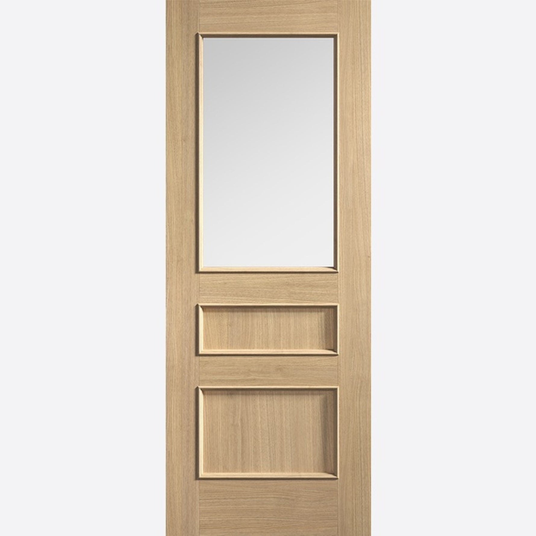 Toledo Prefinished Oak Clear Glazed Door - Main Product Image