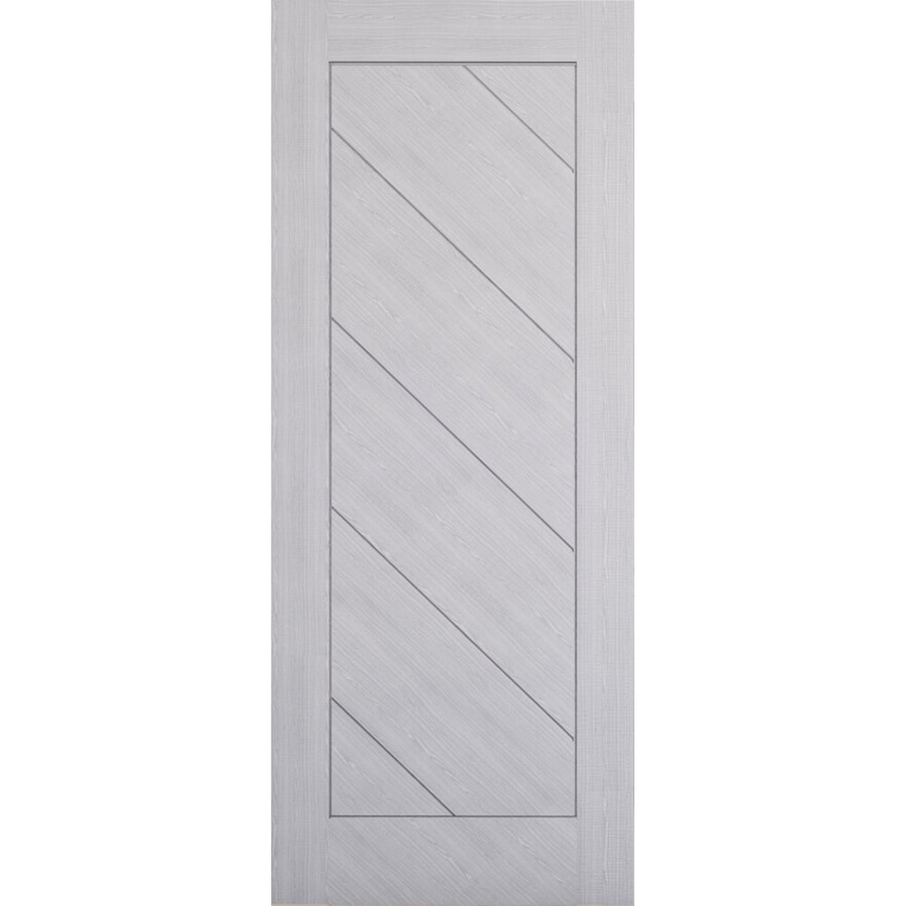 Product Torino prefinished light grey ash door on white background