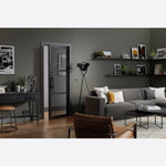 Tribeca Black 3P Tinted Glazed Internal Door - Lifestyle Image 1