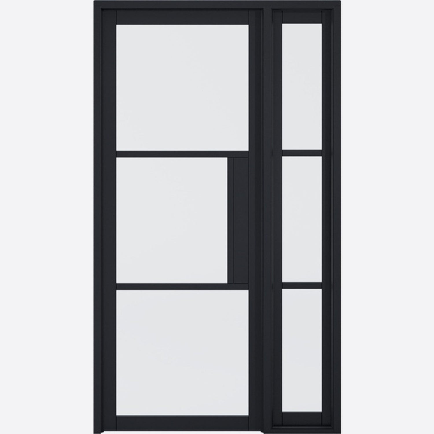 Tribeca W6 Prefinished Black Sidelight - Main Product Image