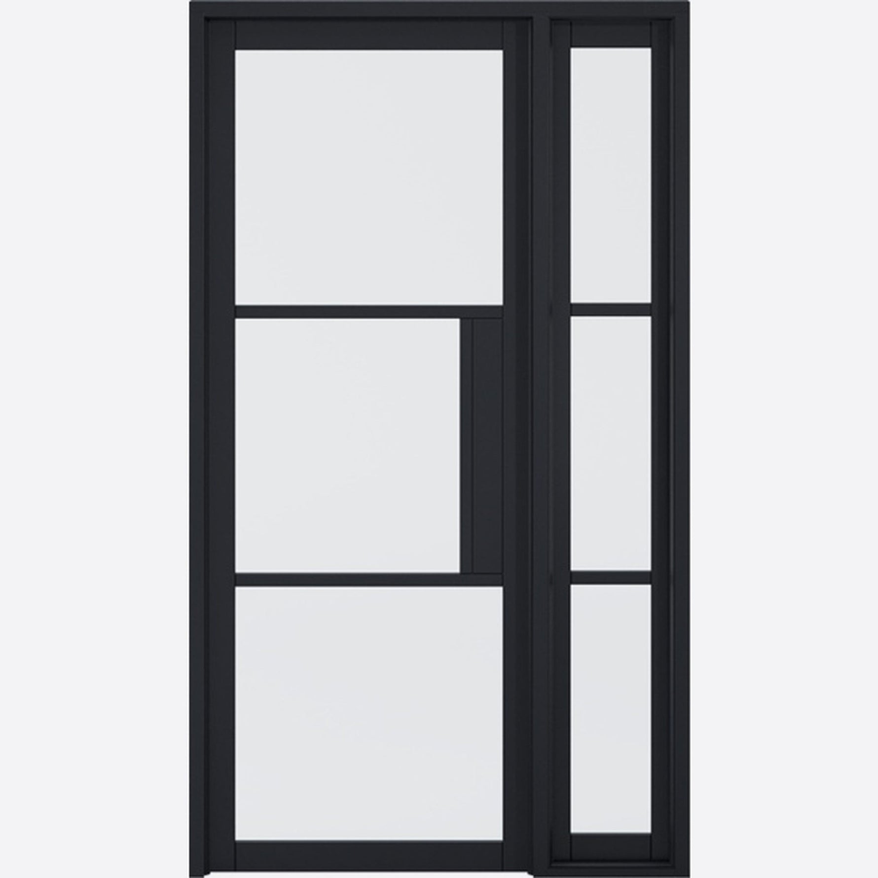 Tribeca W6 Prefinished Black Sidelight - Main Product Image