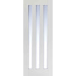 Utah 3 Panel Clear Glazed White Primed Door - Main Product Image