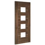 Valencia Glazed Prefinished Walnut Door - Lifestyle Image 2