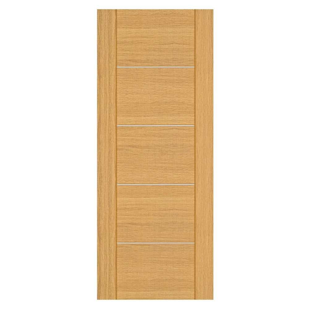 Product Valencia prefinished oak FD30 fire door on white background