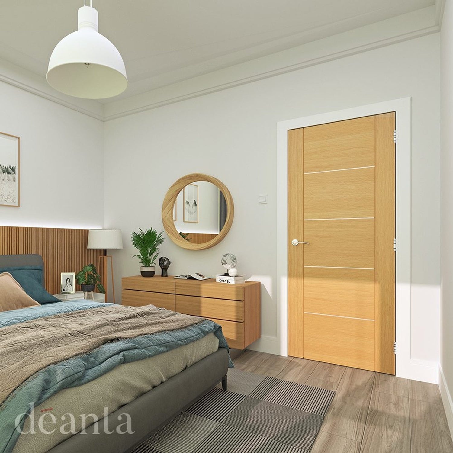 Buy Valencia Prefinished Oak Internal Door online UK