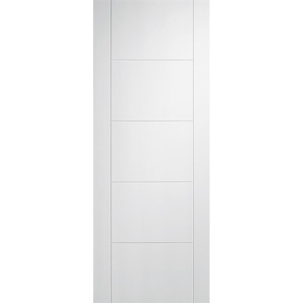 Product Vancouver five-panel white primed fire door with horizontal panels