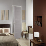Vancouver Light Grey 4L Glazed Fire Door - Lifestyle Image 1