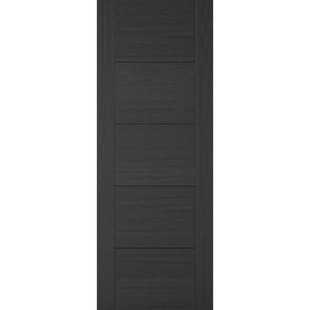 Product Vancouver charcoal black prefinished internal fire door with horizontal panels