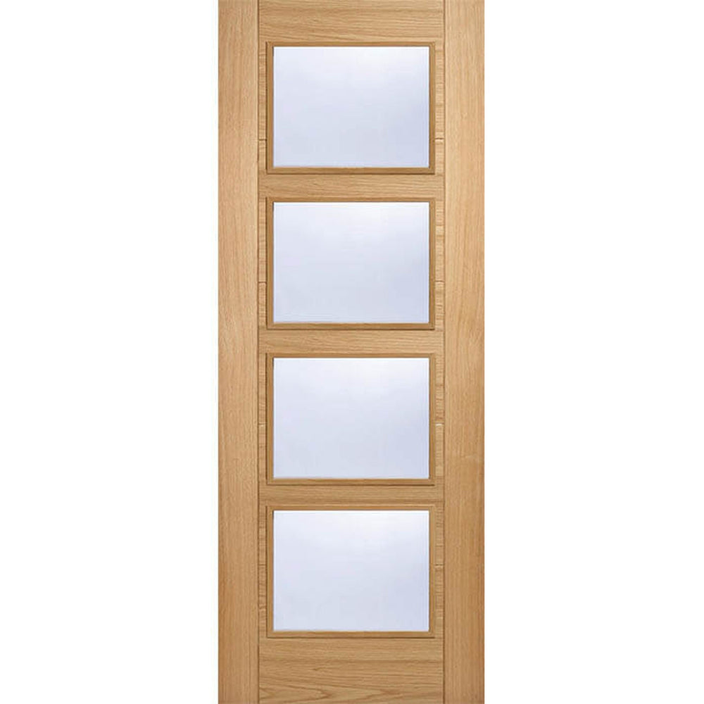 Product Vancouver oak four-light glazed internal door