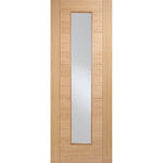 Vancouver Prefinished Oak Long Light Glazed FD30 Fire Door - Main Product Image