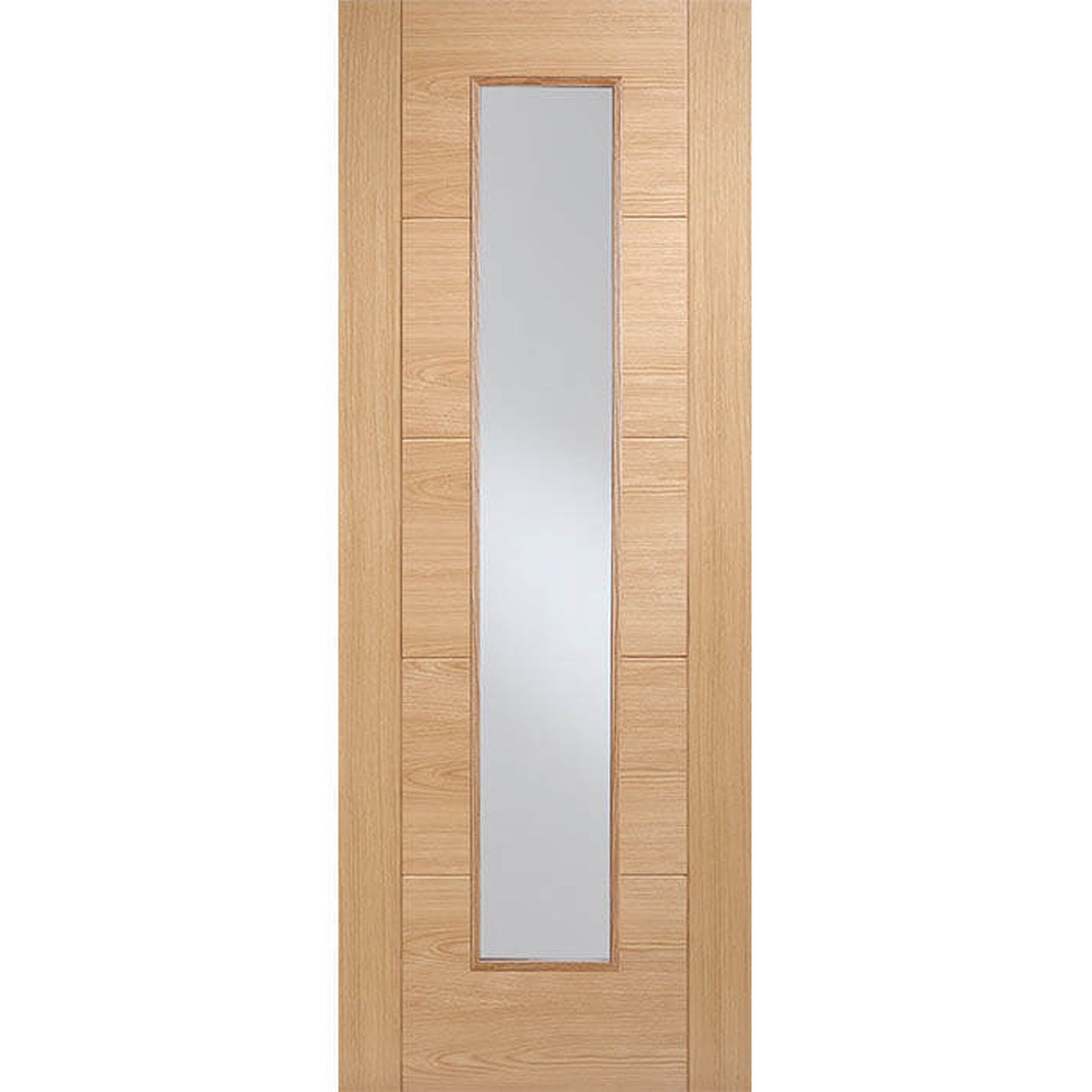 Vancouver Prefinished Oak Long Light Glazed Internal Door - Main Product Image