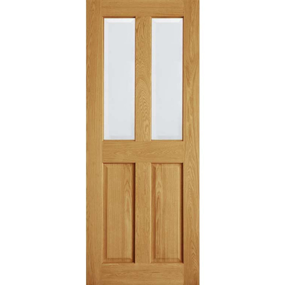 Victorian 4 Panel Glazed Veneer Oak Door - Lifestyle Image 5