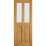 Victorian 4 Panel Glazed Veneer Oak Door - Lifestyle Image 5